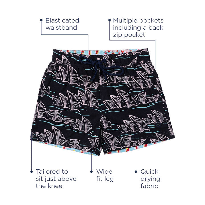 Balmoral Opera Mid Length Men's Board Shorts