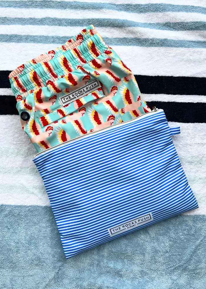 Tama Sardinia Chevron Mid Length Tailored Board Shorts