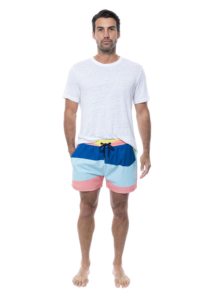 Balmoral Waves Mid Length Men's Board Shorts