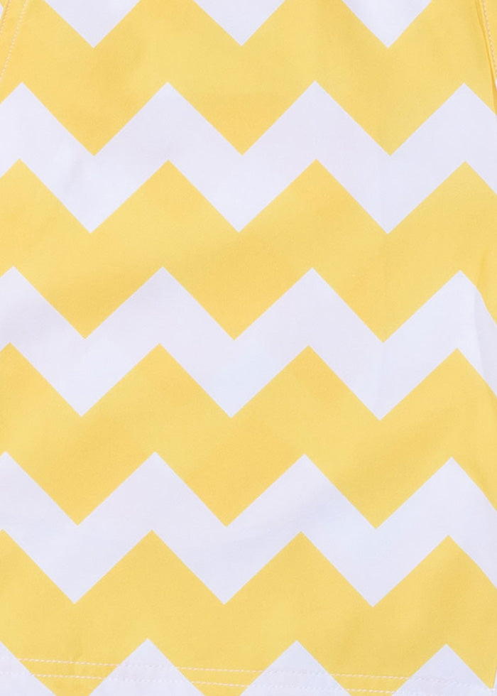 Tama Sardinia Chevron Mid Length Tailored Board Shorts