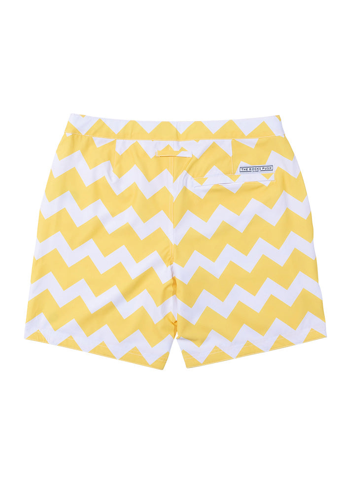 Tama Chevron Mid Length Tailored Board Shorts