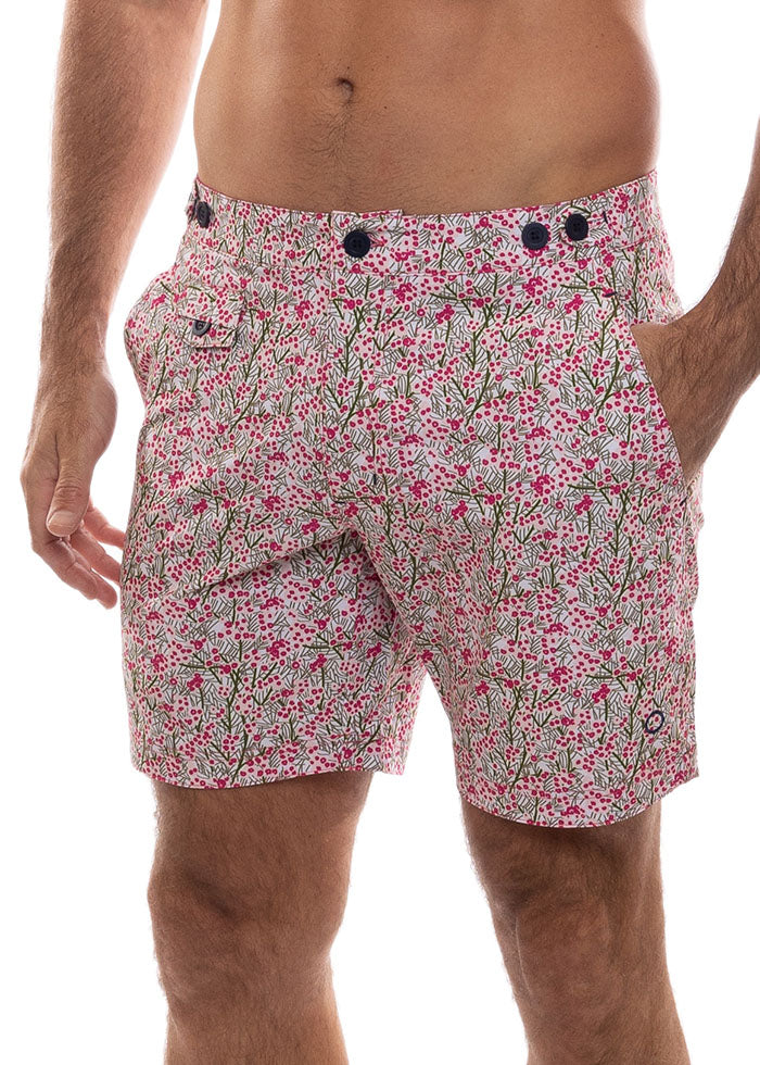 Tama Wattle Mid Length Tailored Board Shorts