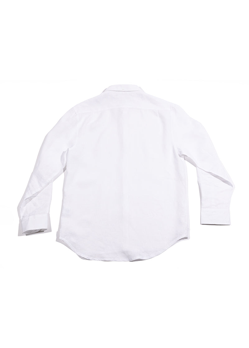 Men's White Linen Shirt