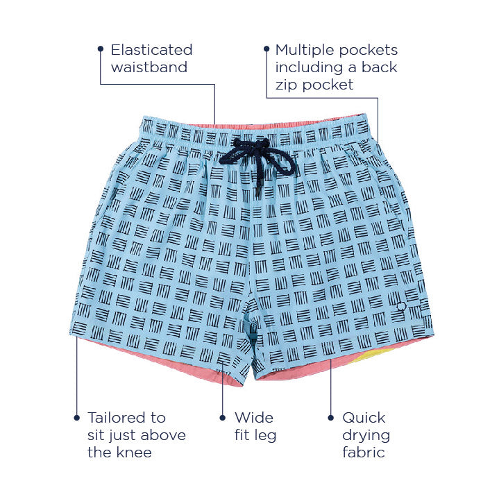 Balmoral Icebergs Mid Length Men's Board Shorts