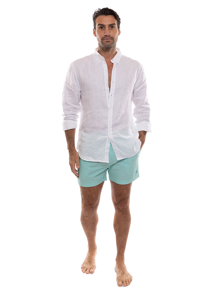 Balmoral Aqua Mid Length Men's Board Shorts