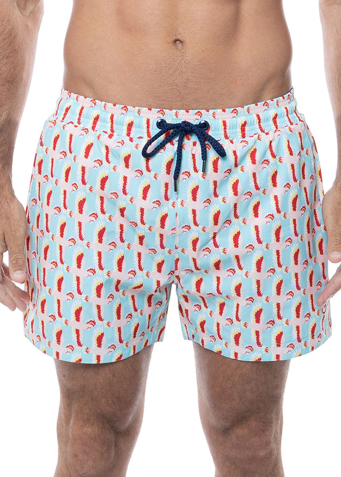 Balmoral Major Mitchell's Cockatoo Mid Length Men's Board Shorts