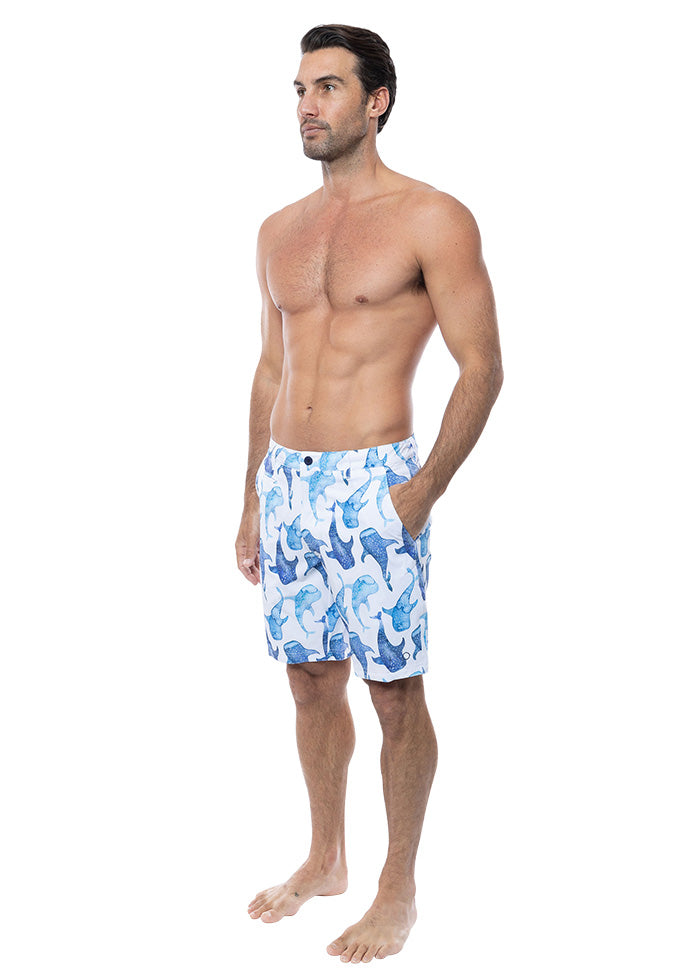 Blueys Whale Sharks Long Men's Board Shorts