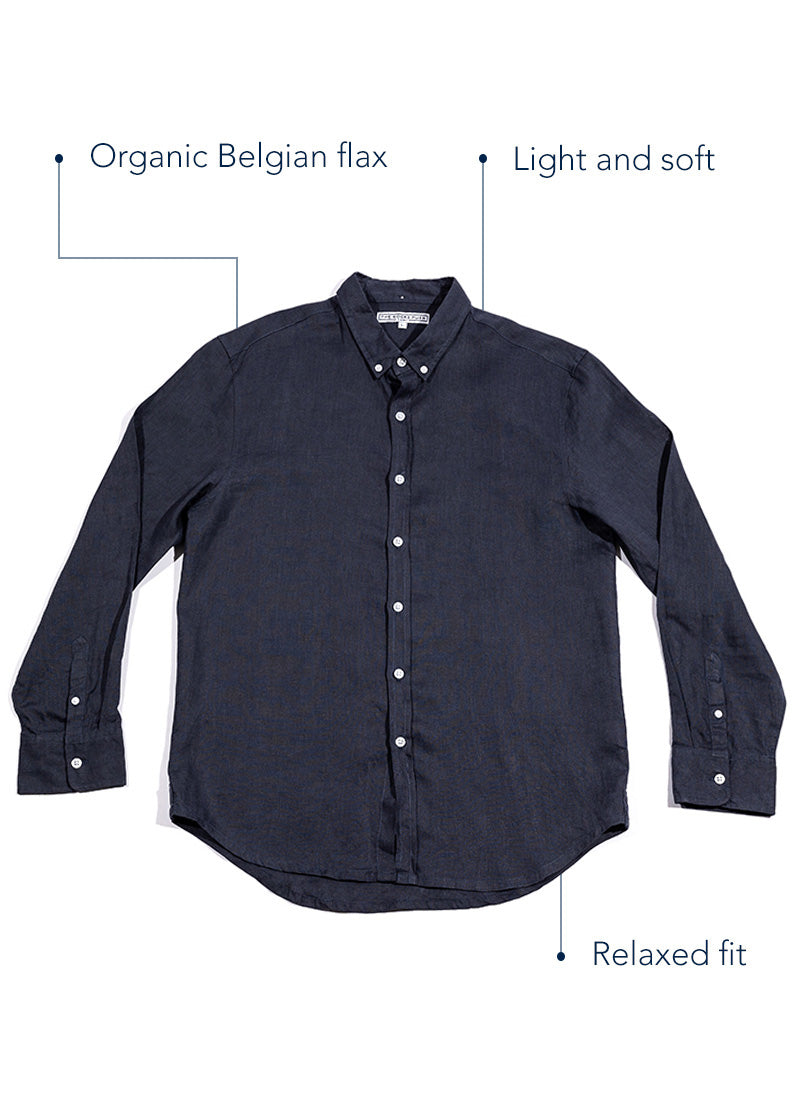 Men's Ink Linen Shirt