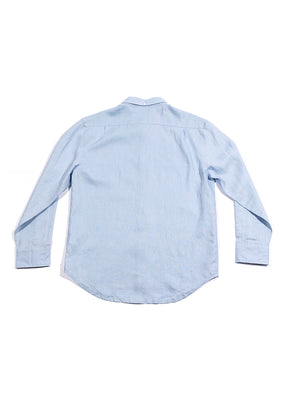Men's Dusty Blue Linen Shirt